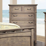 6-Drawer Chest, Weathered Oak Finish