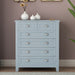 6 Drawer Dresser Tall Chest of Drawers for Bedroom,Retro Dressers & chests of drawers with Shell Handles