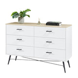 6 Drawer Dresser for Bedroom with Deep Drawers