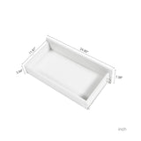 6 Drawer White Dresser with LED Lights, Modern Dressers & Chests