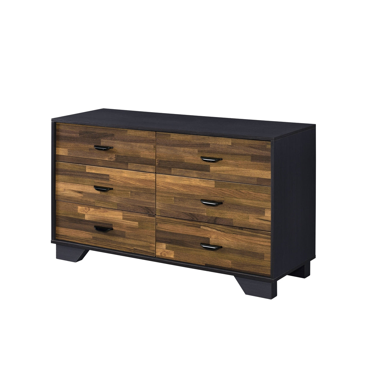 Wooden 6-Drawers Dresser, Drawer Closet in Walnut