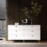 6 Drawers Storage Dresser Mid Century Chest of Drawer Sideboard
