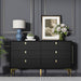 6 Drawers Storage Dresser Mid Century Chest of Drawer Sideboard
