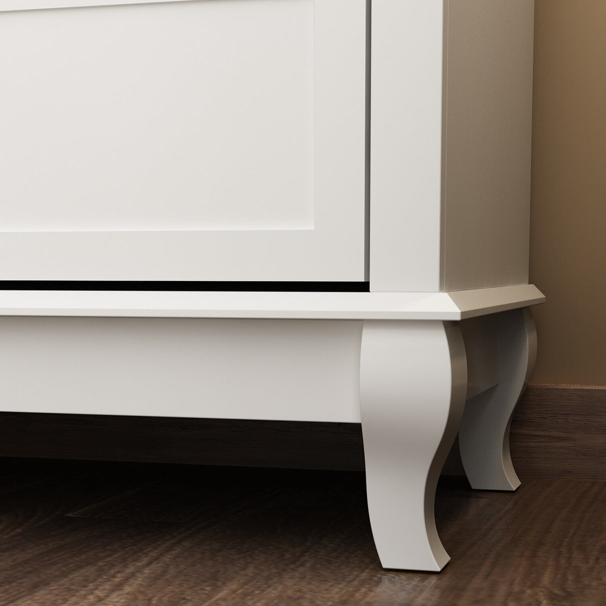 6 Drawes Dresser Organizer Chest Bedroom Livingroom(White/Black)
