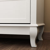 6 Drawes Dresser Organizer Chest Bedroom Livingroom(White/Black)