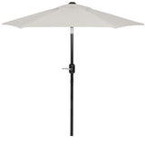 6 Ft Outdoor Patio Umbrella, Easy Open/Close Crank and Push Button Tilt Adjustment, Market Umbrellas