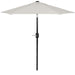6 Ft Outdoor Patio Umbrella, Easy Open/Close Crank and Push Button Tilt Adjustment, Market Umbrellas