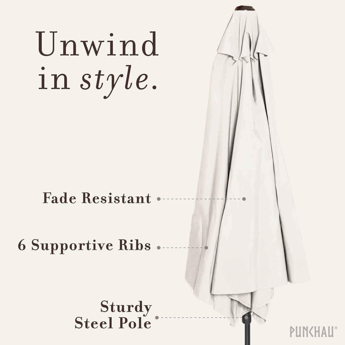 6 Ft Outdoor Patio Umbrella, Easy Open/Close Crank and Push Button Tilt Adjustment, Market Umbrellas