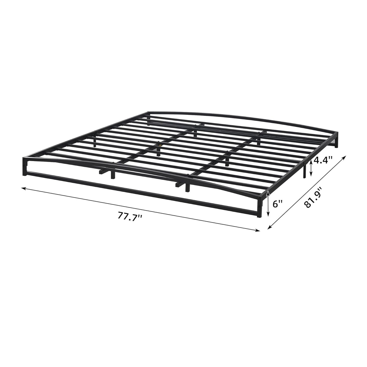 6 Inch Metal Platform Low Profile Bed Frame