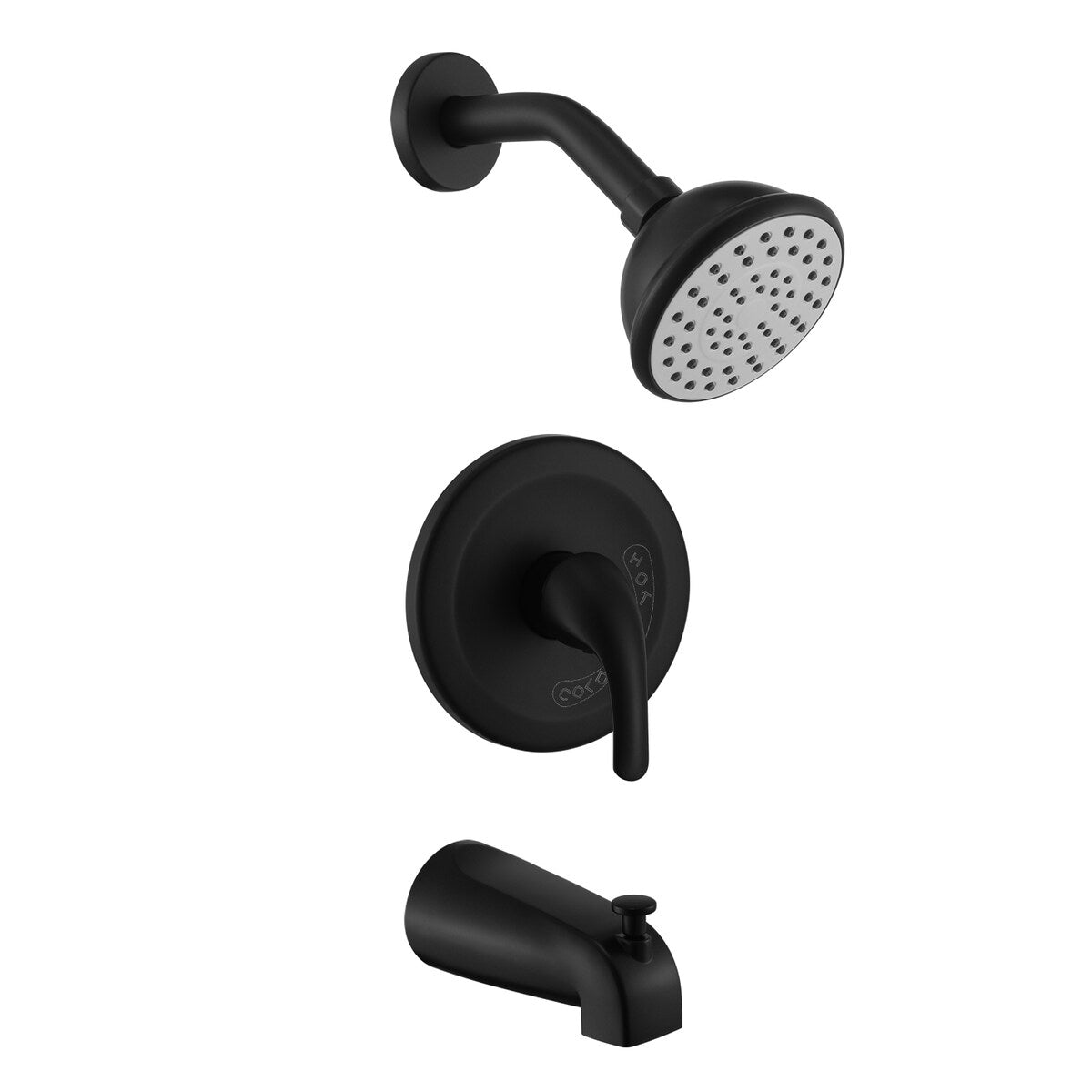 6 Inch Shower Faucet wih Tub Spout Combo in Kitchen