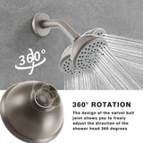 6 Inch Shower Faucet wih Tub Spout Combo in Kitchen