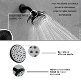 6 Inch Shower Faucet wih Tub Spout Combo in Kitchen