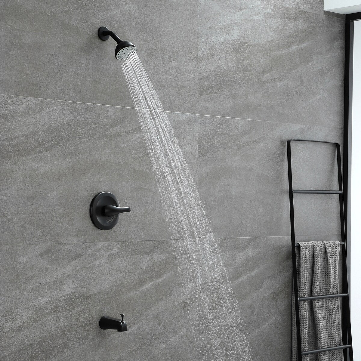 6 Inch Shower Faucet wih Tub Spout Combo in Kitchen