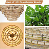 6-Light Boho Rattan Chandelier