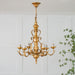 6-Light Metal Chandelier with Adjustable Chain