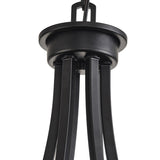 6-Lights Wagon Wheel Vintage Style Dimmable Chandelier - 24"D×4.7"W×83.0"H （Adjustable）