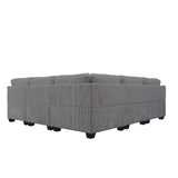 6 PCS Corduroy Flexible Combination Sectional Sofa