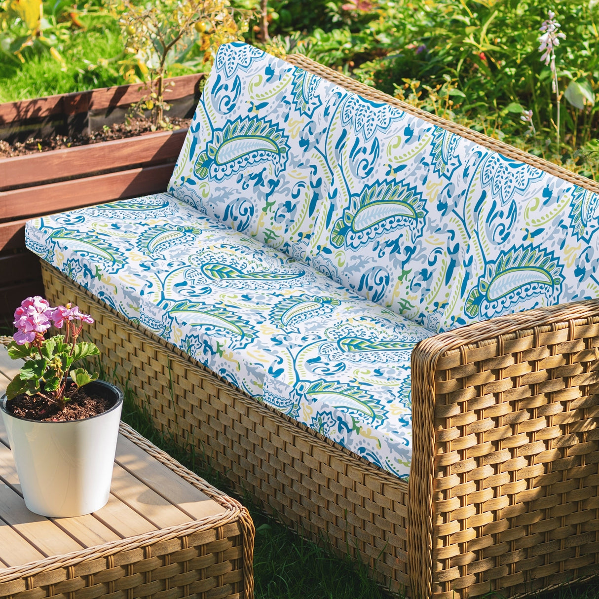 6 Pcs Outdoor Cushion Covers 23x25x4 Patio Cushions Covers 