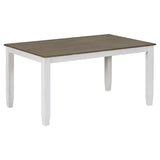6-Piece Dining Room Table Set with 4 Chairs and a Bench