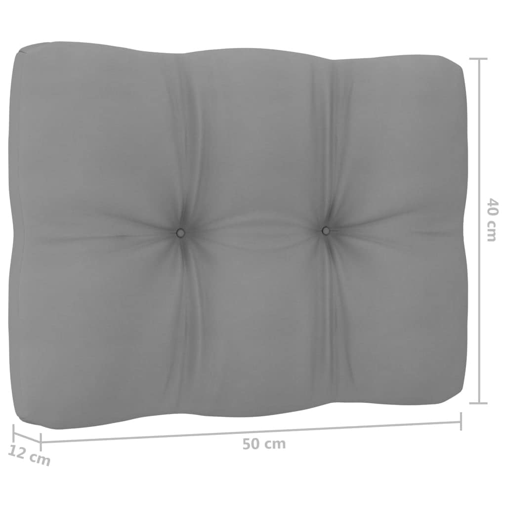 6 Piece Garden Lounge Set with Cushions Solid Pinewood