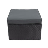 6-Piece Sectional Patio Set with Storage Box, Removeable Cushions & Tempered Glass Tabletop for Your Enjoyment.