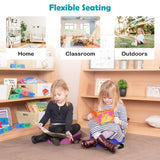 6 Pieces Multifunctional Hexagon Toddler Floor Cushions Classroom Seating with Handles