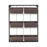 6 Pockets Vertical Garden Wall Planter Raised Beds Hanging Planter Wall Mounted Flower Beds for Flowers Vegetables Herb