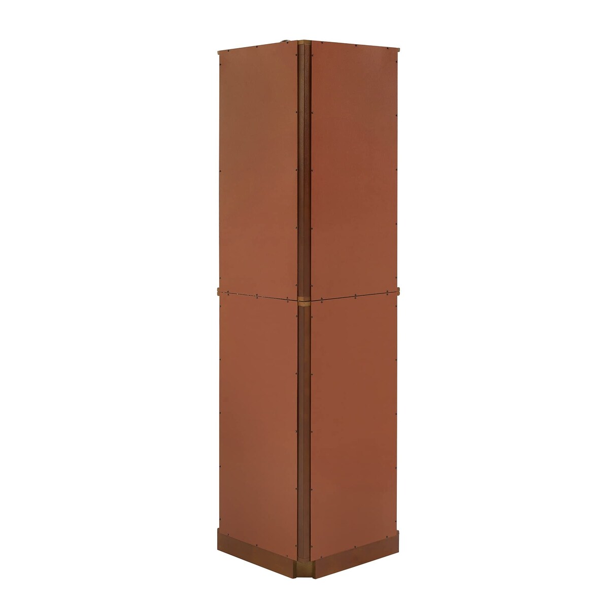 6 Shelf Corner Curio Display Cabinet with Lights, Mirrors and Adjustable Shelves