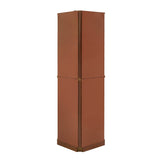 6 Shelf Corner Curio Display Cabinet with Lights, Mirrors and Adjustable Shelves