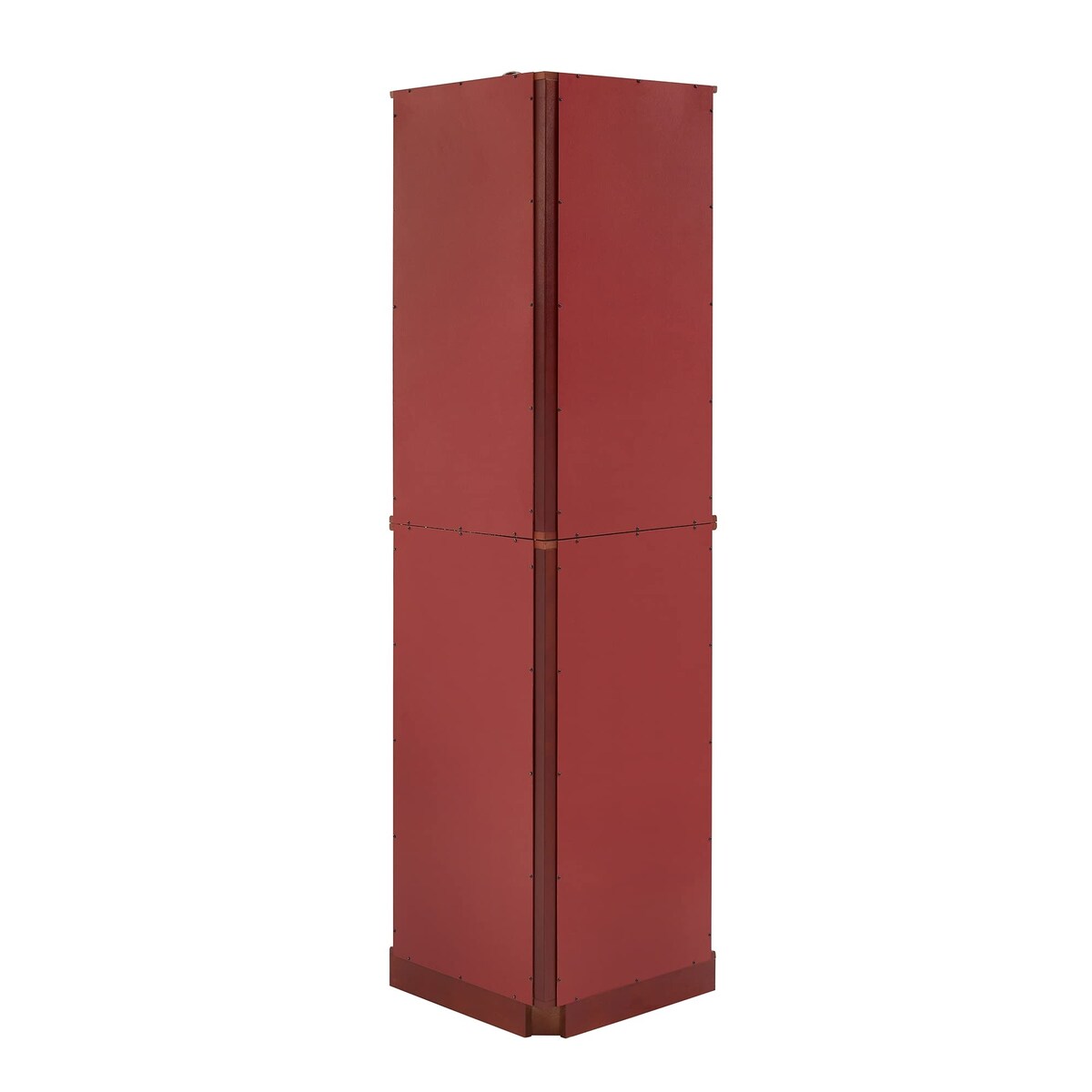 6 Shelf Corner Curio Display Cabinet with Lights, Mirrors and Adjustable Shelves