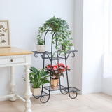 6 Tier Metal Shelves Flower Pot Plant Stand Display Indoor Outdoor - L