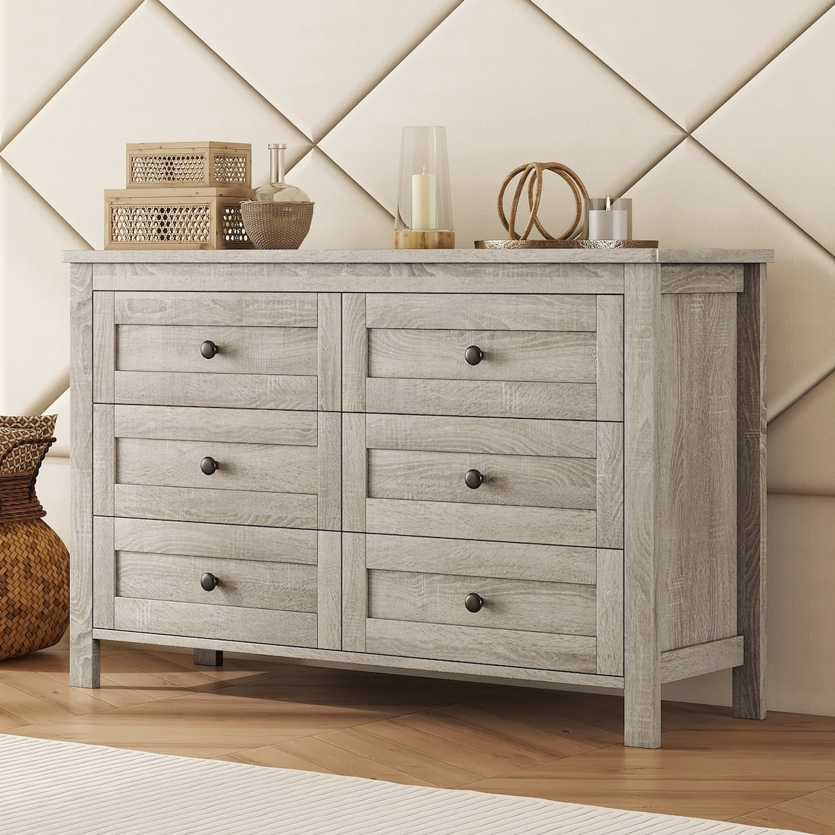 6 drawer 15.7 in. Wide Dresser