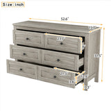 6 drawer 15.7 in. Wide Dresser