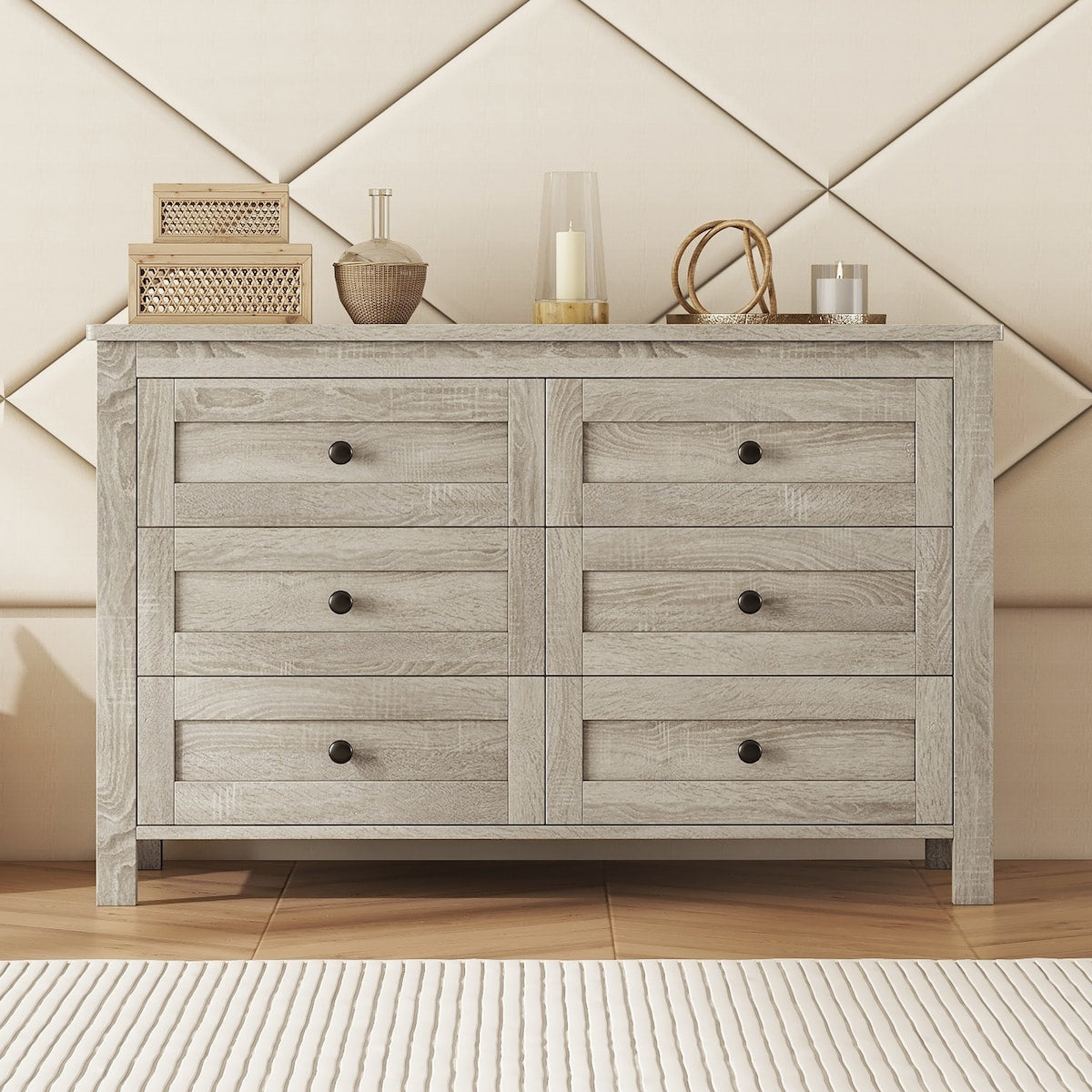 6 drawer 15.7 in. Wide Dresser