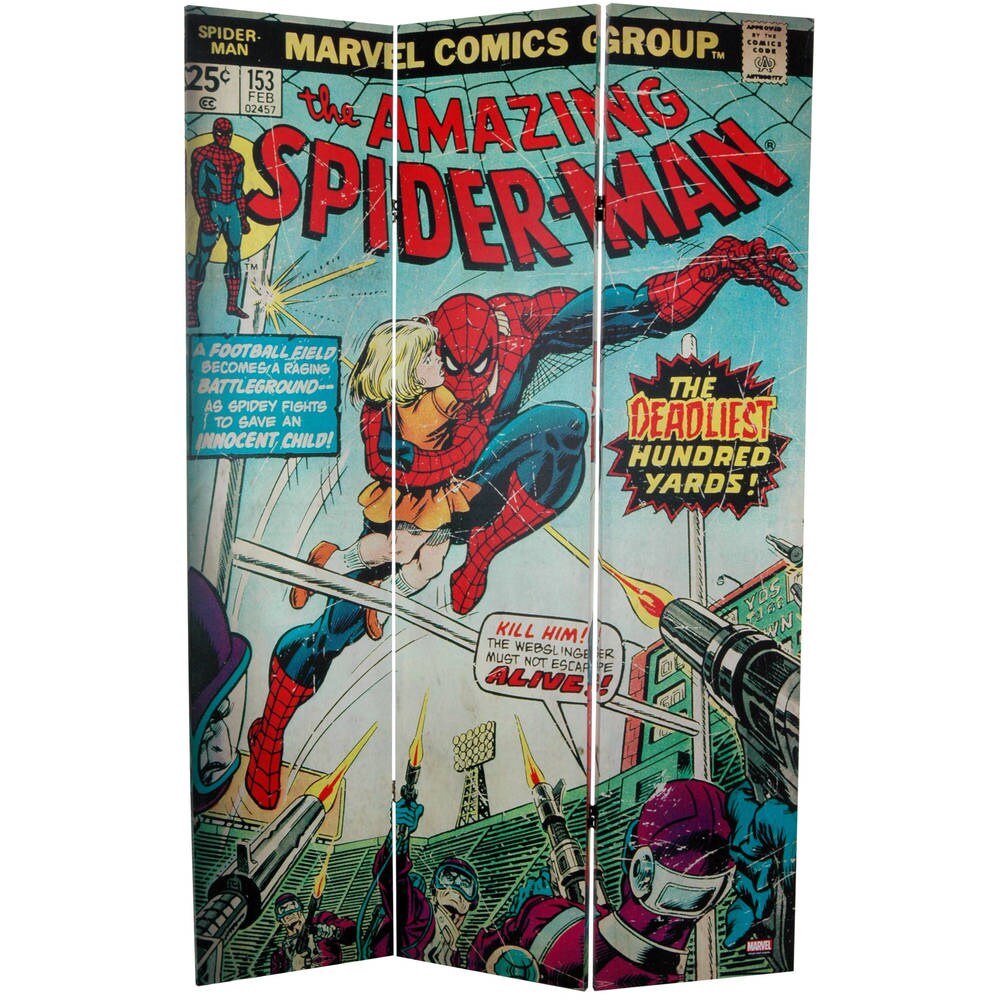 6-foot Tall Double Sided The Amazing Spider-Man Canvas Room Divider