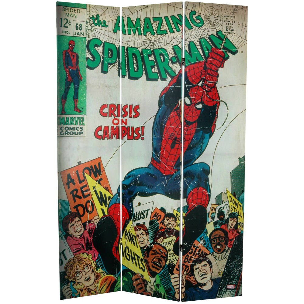 6-foot Tall Double Sided The Amazing Spider-Man Canvas Room Divider