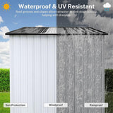 6 ft. x 4 ft. Galvanized Steel Outdoor Metal Storage Shed(24 sq. ft.)