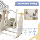 6 in 1 Toddler Slide and Swing Set