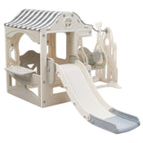 6 in 1 Toddler Slide and Swing Set