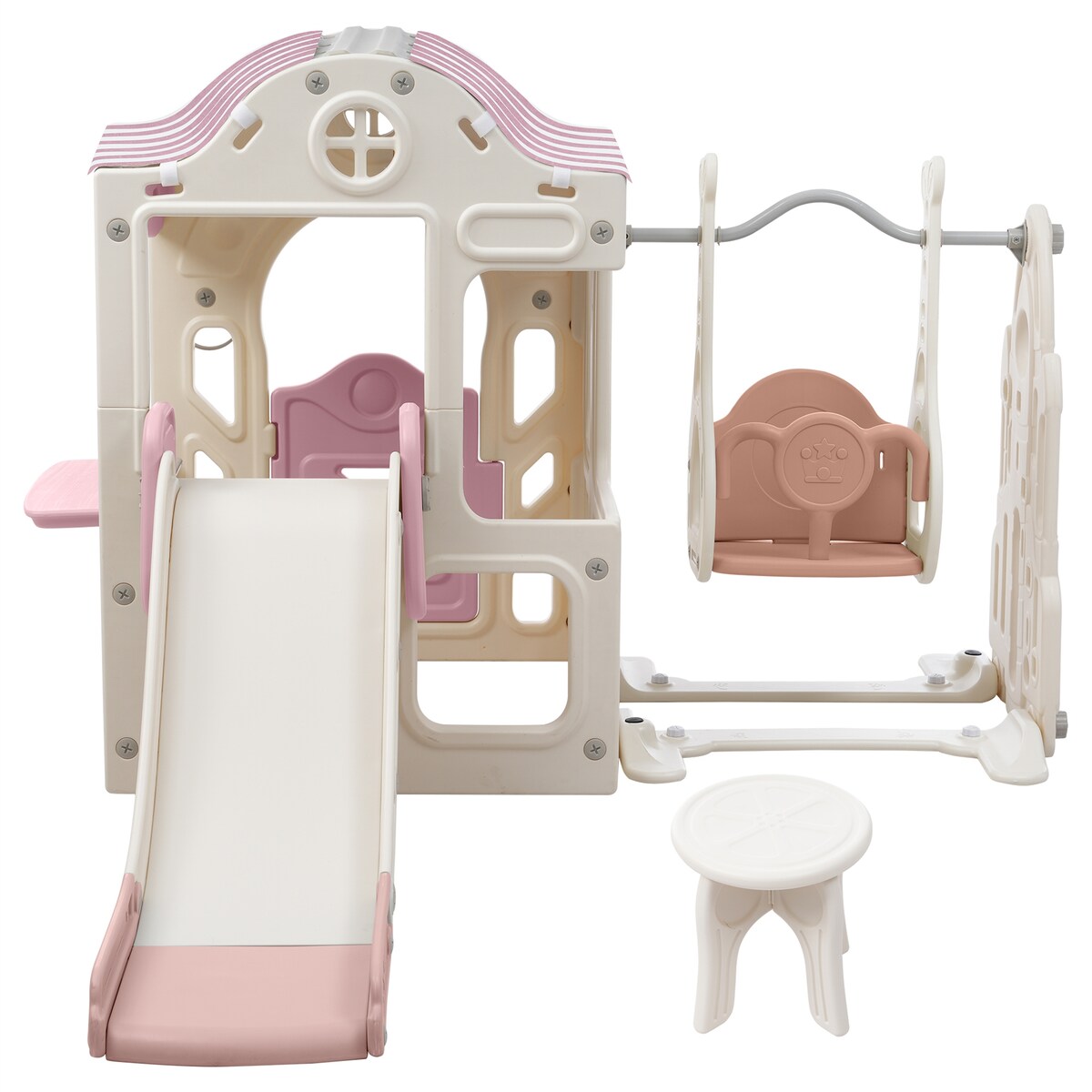 6 in 1 Toddler Slide and Swing Set