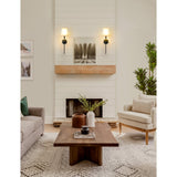 6.3 in. 1-Light Black Industrial Wall Sconce with White Fabric Shade for Bedroom Bathroom(2 Pack) - 23.6 in.
