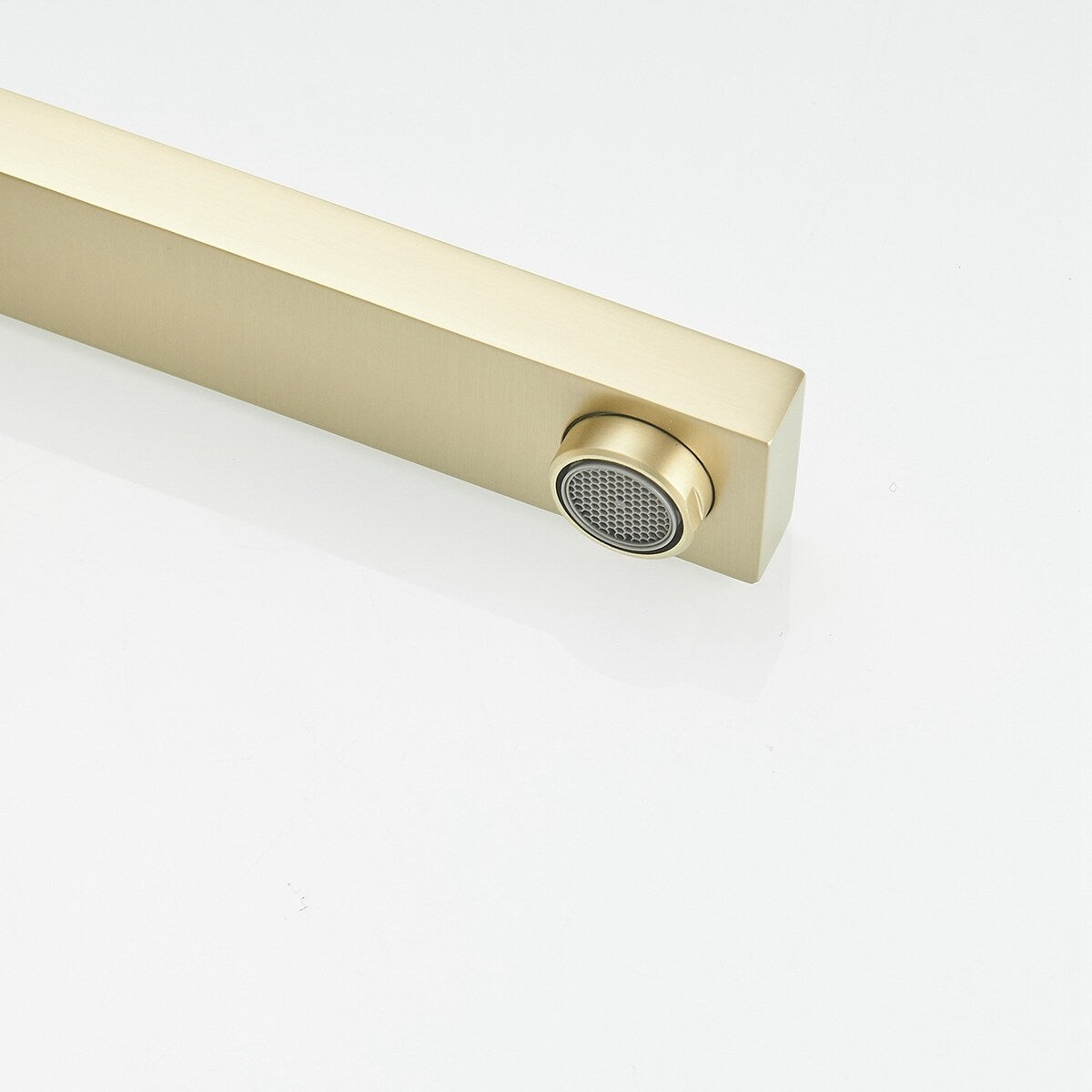 Brushed Golden Sink Faucet with Supply Hose - 6.37-in height