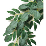 6.5 Feet Artificial Eucalyptus Garland with Willow Leaves Vines Twigs - 12pc