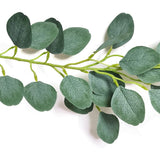 6.5 Feet Artificial Eucalyptus Garland with Willow Leaves Vines Twigs - 12pc