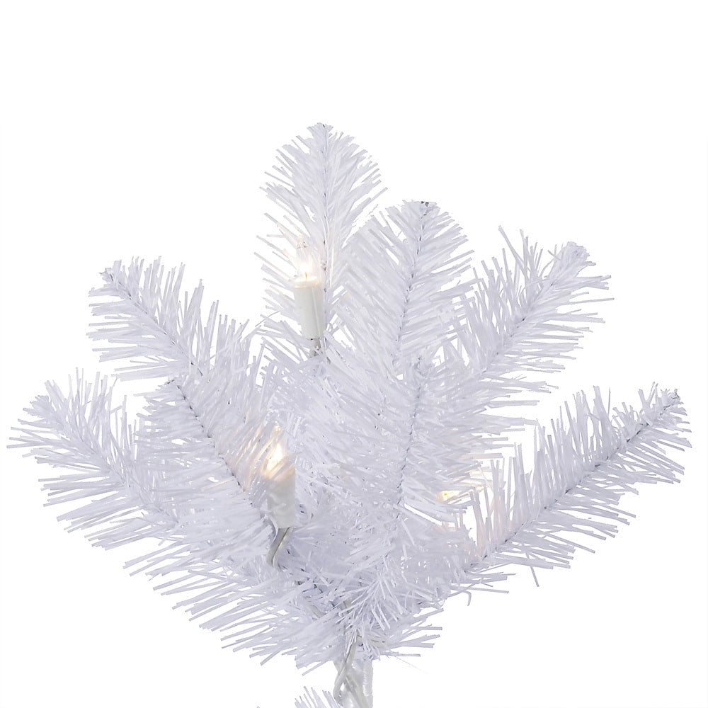 6.5' x 49" Crystal White Tree with 550 Clear Dura-Lit Lights