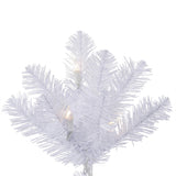 6.5' x 49" Crystal White Tree with 550 Clear Dura-Lit Lights
