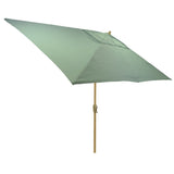 6.5x10' Rectangular Patio Umbrella Aqua - LW Pole