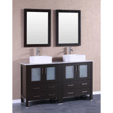60" Bosconi AB230CBECM Double Vanity