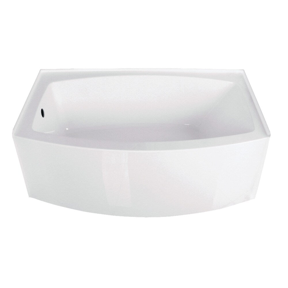 Kingston Brass 60-Inch Acrylic Alcove Tub