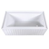 Kingston Brass 60-Inch Acrylic Alcove Tub